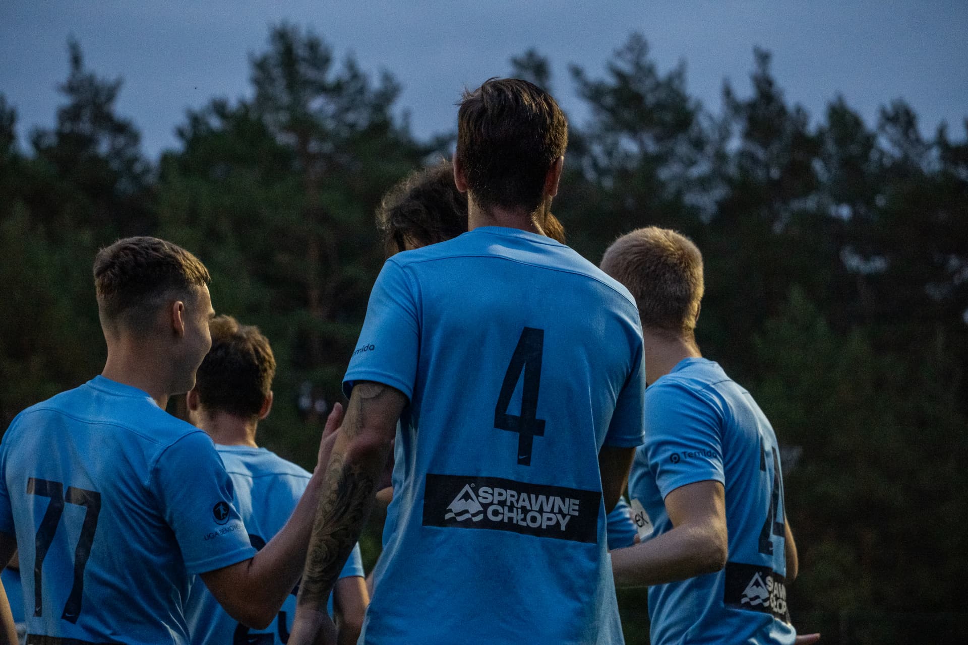 Zawodnicy FC Hermes przed meczem